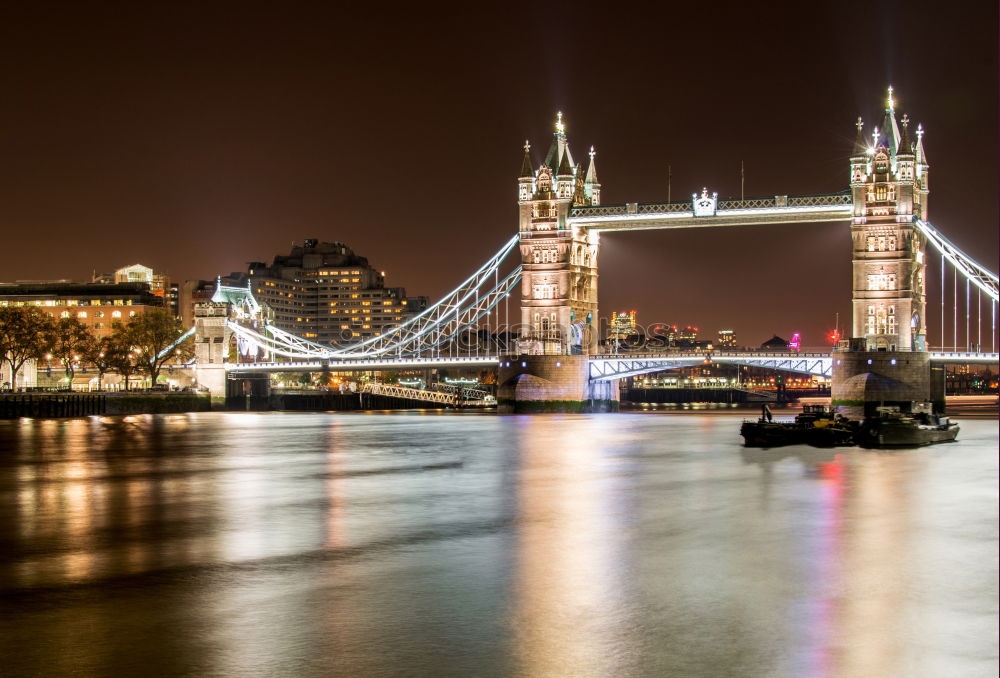 Similar – Moon over Tower Bridge