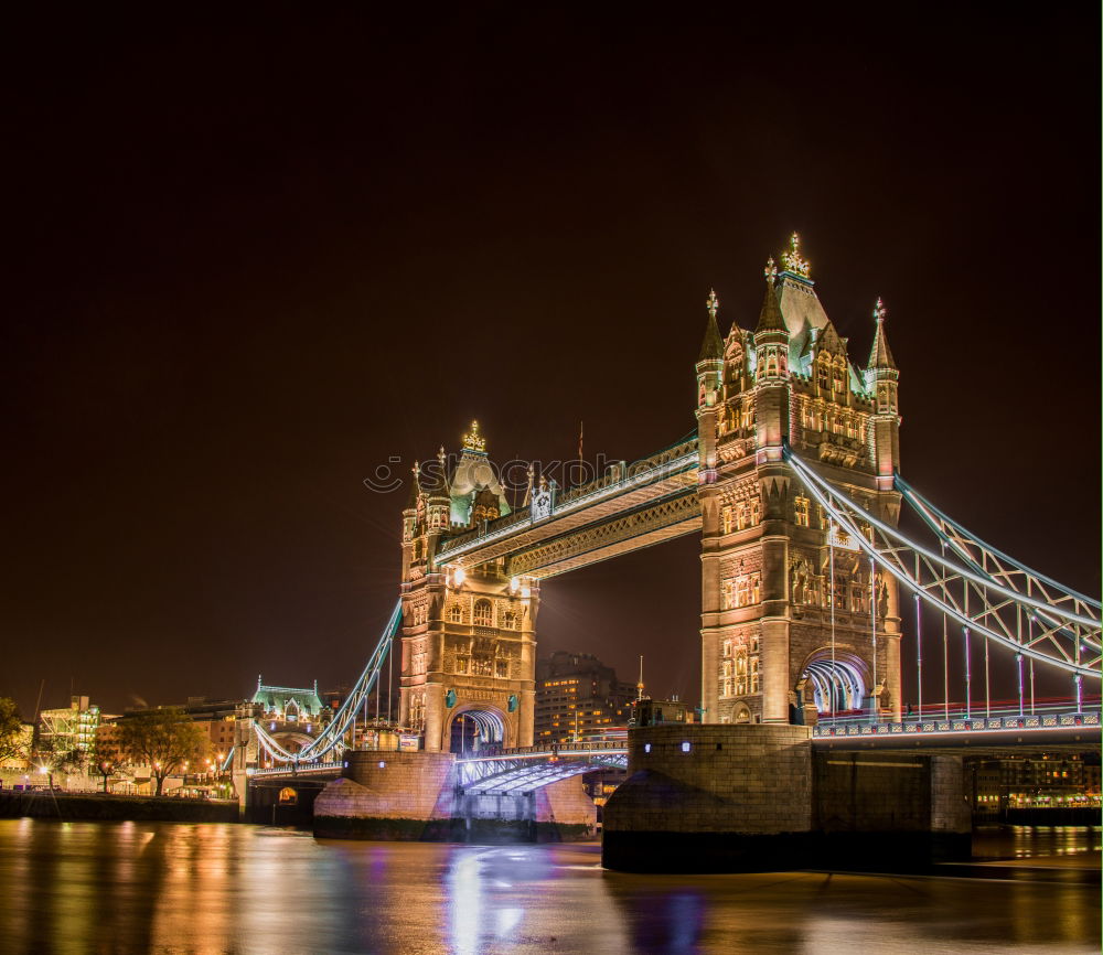 Similar – Moon over Tower Bridge