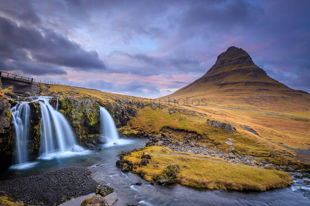 Similar – Image, Stock Photo Kirkjufell’s fossil Nature