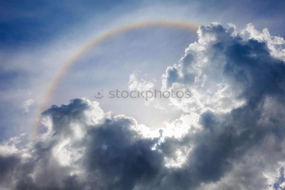 Similar – Beautiful rainbow