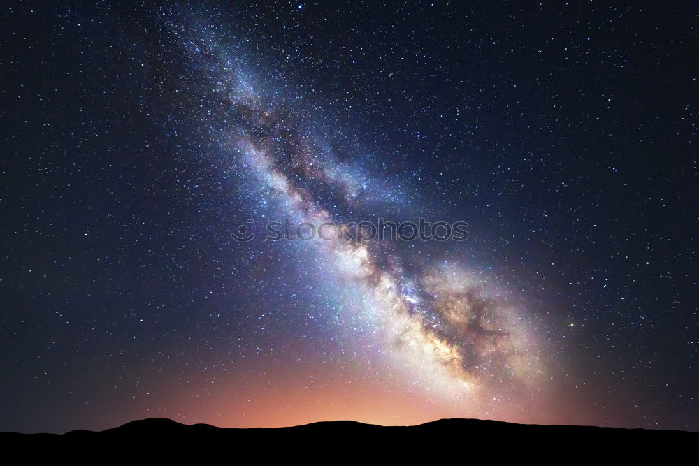 Similar – Image, Stock Photo Night sky at the edge of the Alps (Großer Riesenberg)