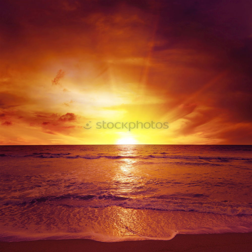 Similar – Image, Stock Photo Sunrise in Paradise IV