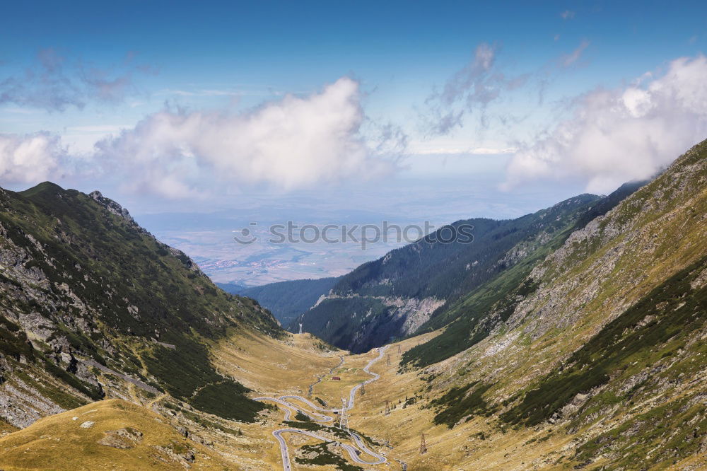 Similar – Image, Stock Photo mountain on mountain down