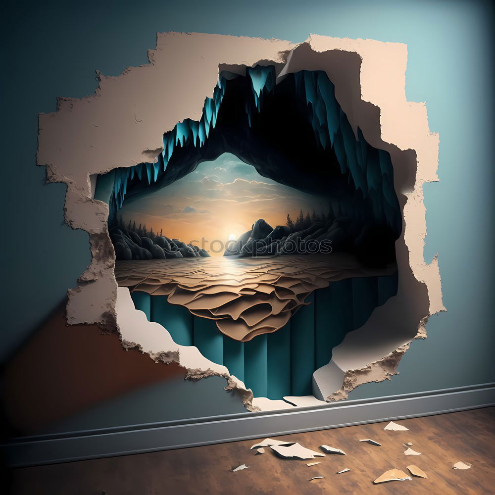 Similar – Image, Stock Photo Two Worlds Reflection