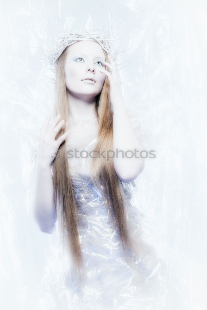 Similar – Young alternative woman is eating a cotton candy