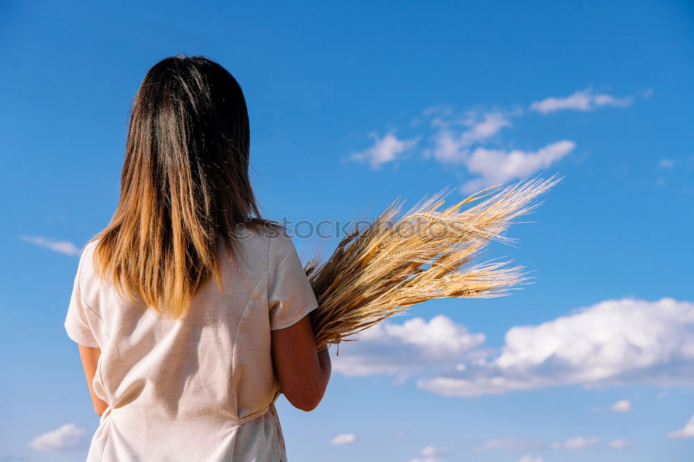 Similar – Image, Stock Photo Young beautiful woman with cancer bandana