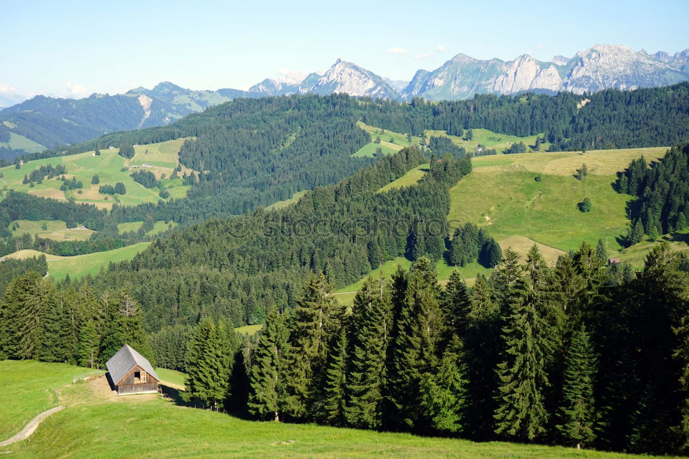 Similar – Image, Stock Photo Flight to Gstaad II