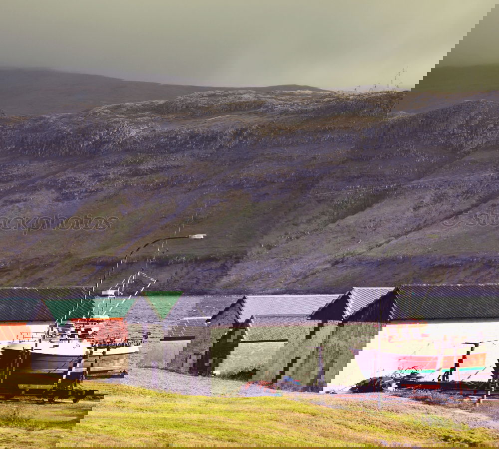 Image, Stock Photo Colourful fishing cutter in Ullapool, Scotland