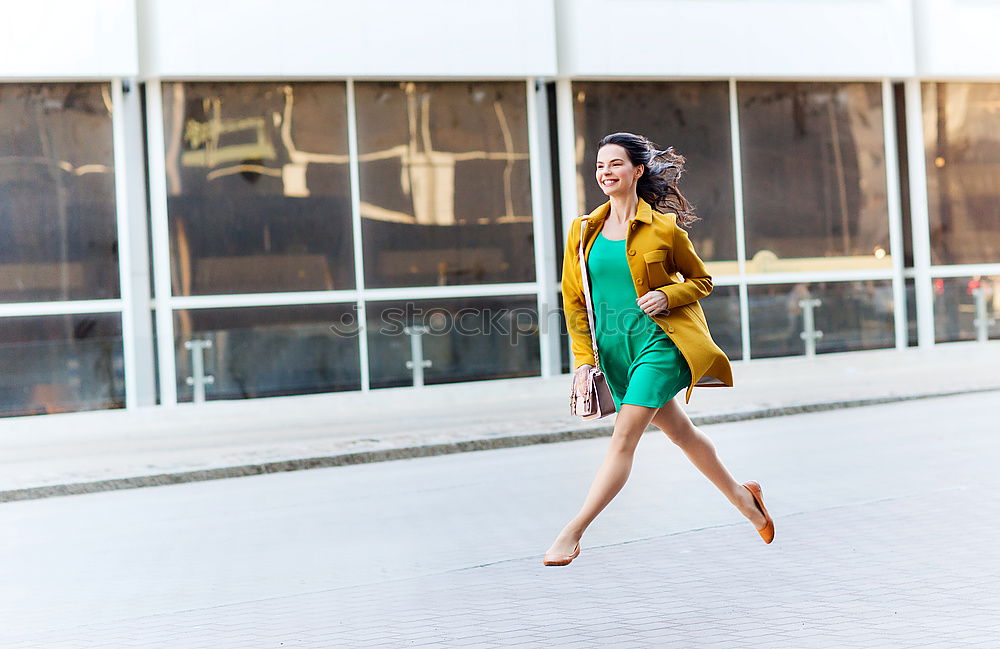 Similar – Image, Stock Photo Young woman waiting her train in a subway station