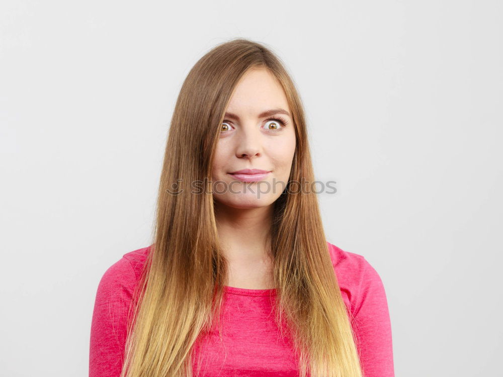 Similar – Image, Stock Photo Teenager with long blond hair