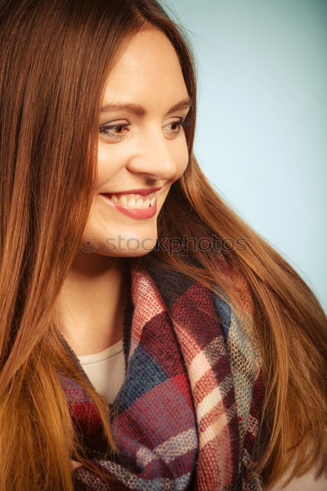 Similar – Image, Stock Photo Woman standing on the street with blur background