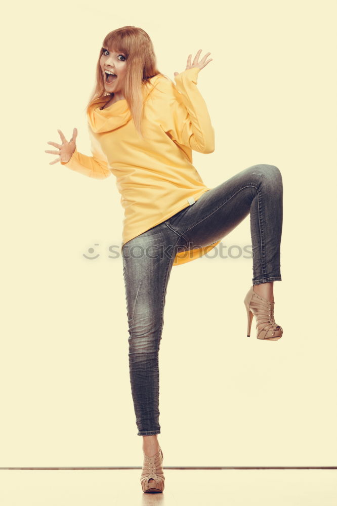 Similar – Image, Stock Photo Woman with monkey mask looking at her smartphone
