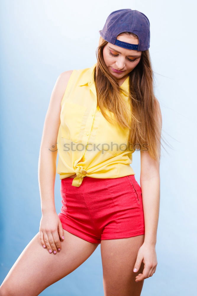 Similar – Image, Stock Photo Sporty woman Posing near Urban Wall Grafitti