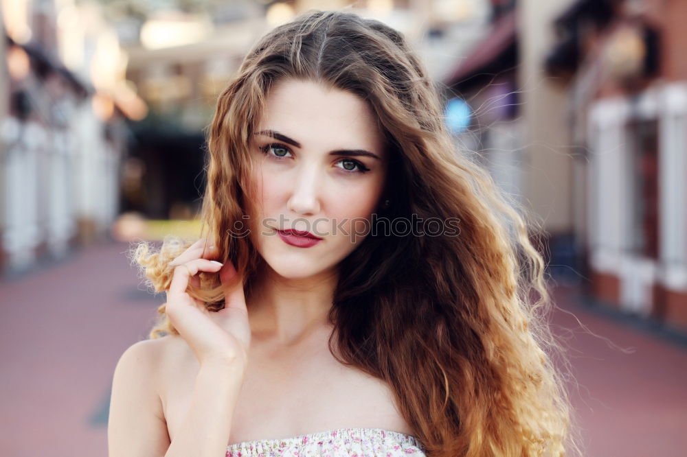 Similar – Image, Stock Photo girl on the street