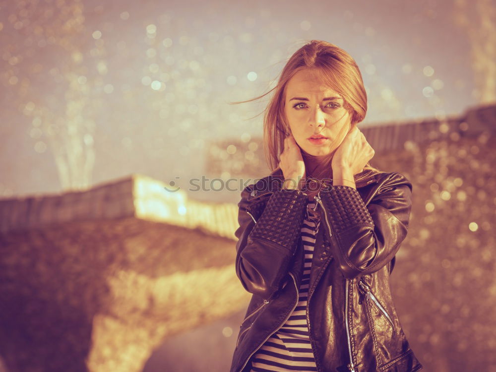 Similar – Image, Stock Photo Rainy days I. Young woman