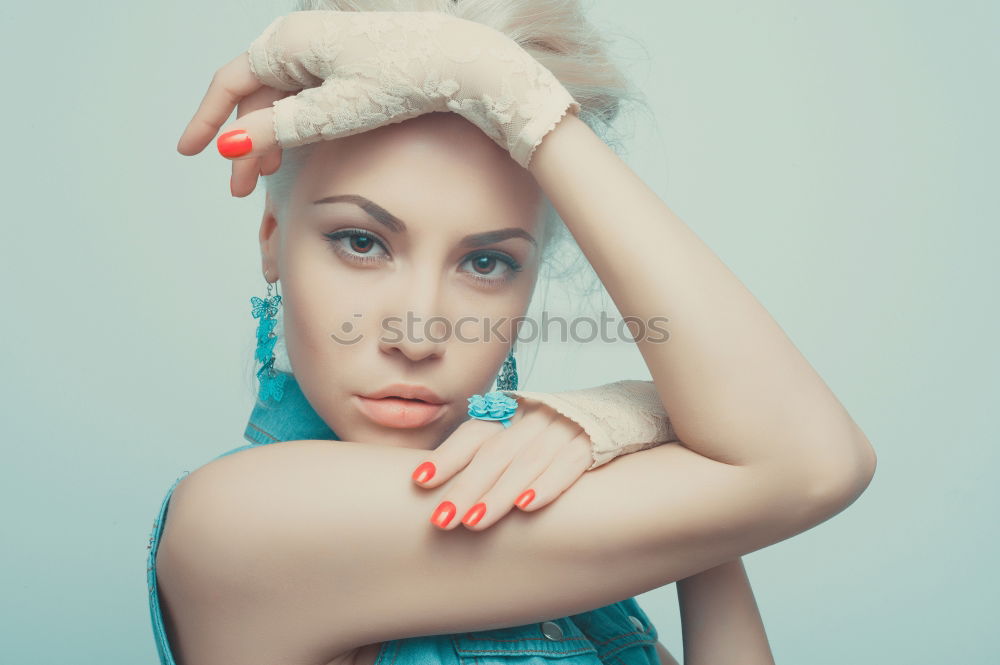 Similar – Image, Stock Photo Fashion woman portrait