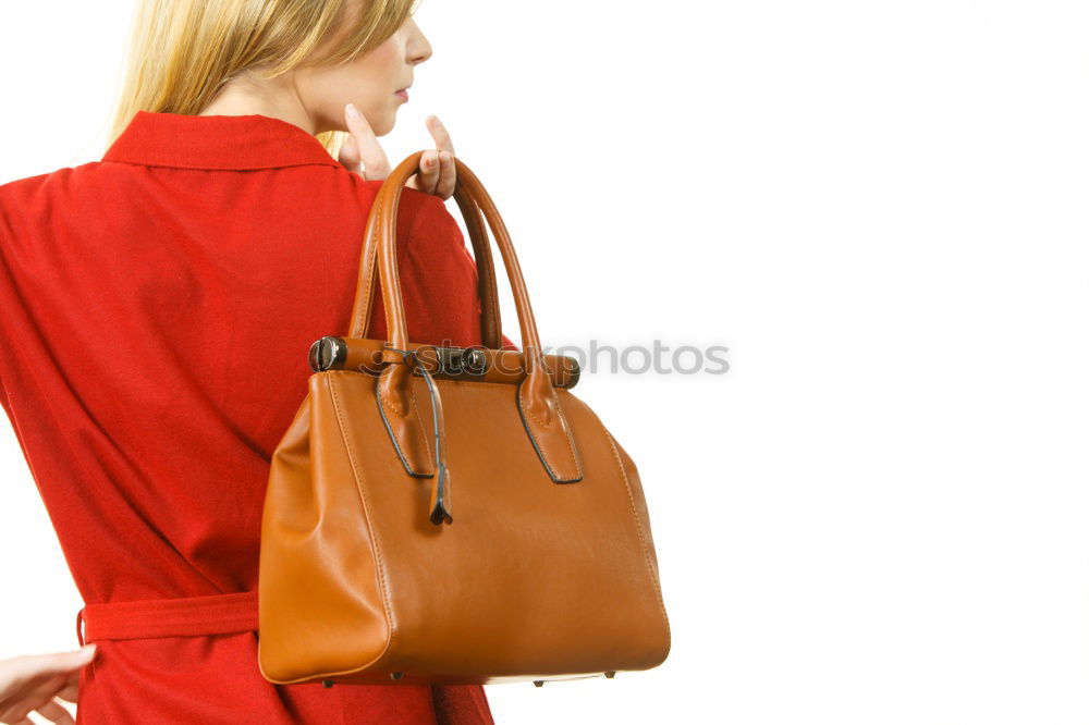 Similar – Image, Stock Photo orange bag orange sweater is clear