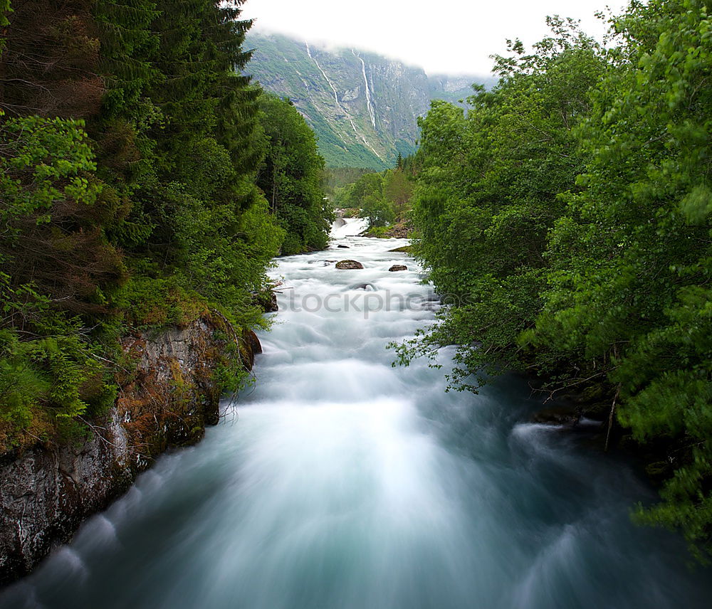 Similar – Image, Stock Photo White water in Norway