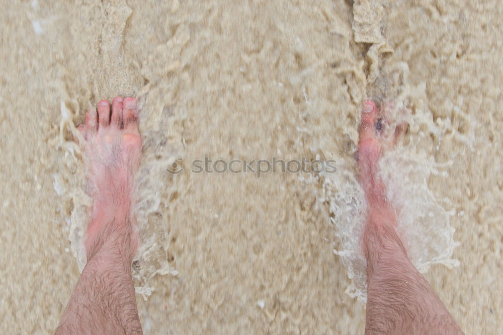 Similar – Image, Stock Photo Feet of a woman on a sandy beach on the Atlantic Ocean