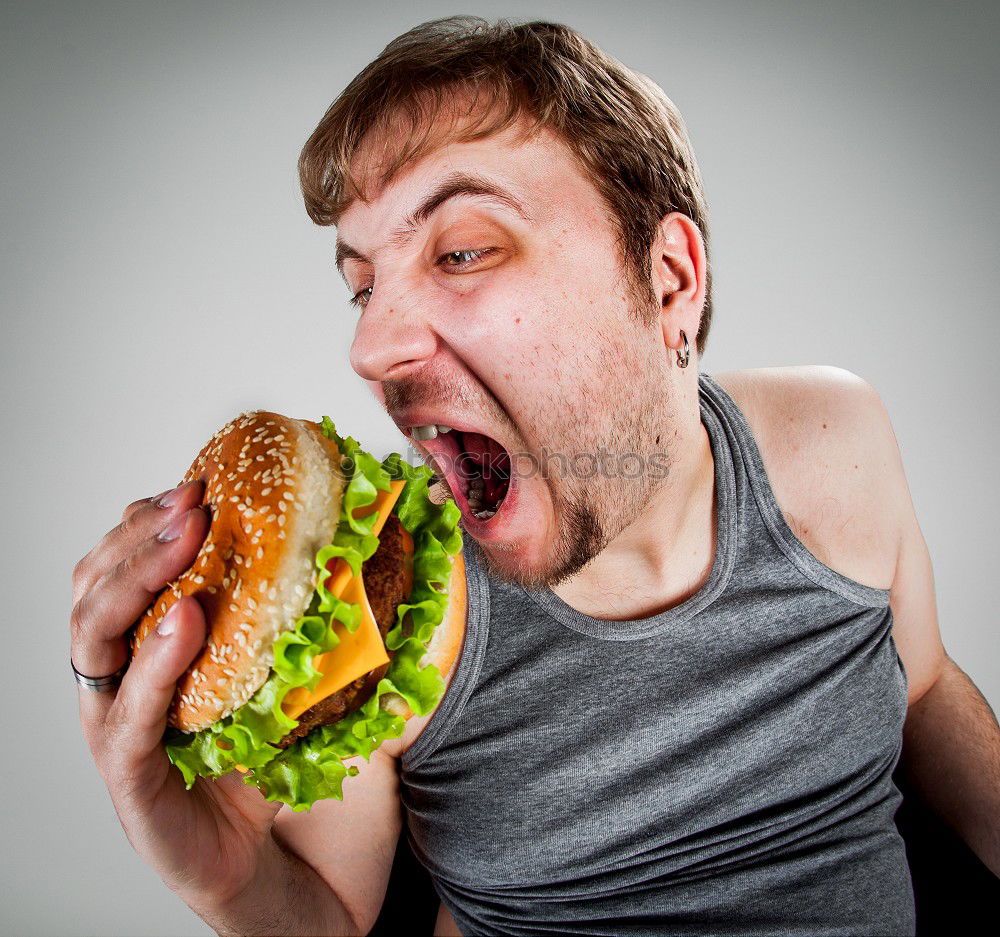 Similar – Image, Stock Photo hunger Student