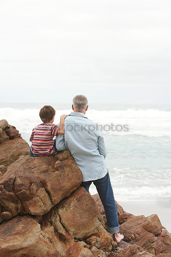 Similar – Image, Stock Photo BUT WHERE?!!? | pensioner sea holiday longing homesickness tourism