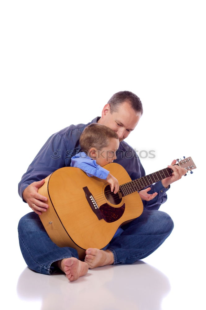 Similar – Image, Stock Photo Girl with a guitar Music