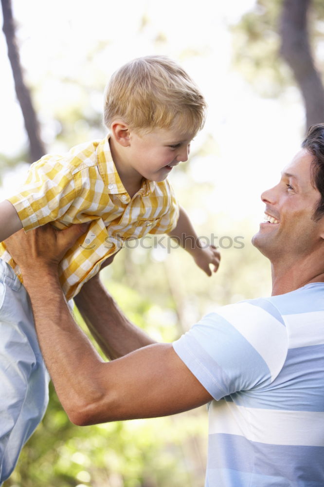 Similar – Image, Stock Photo Grandson hugging to his grandmother outdoors