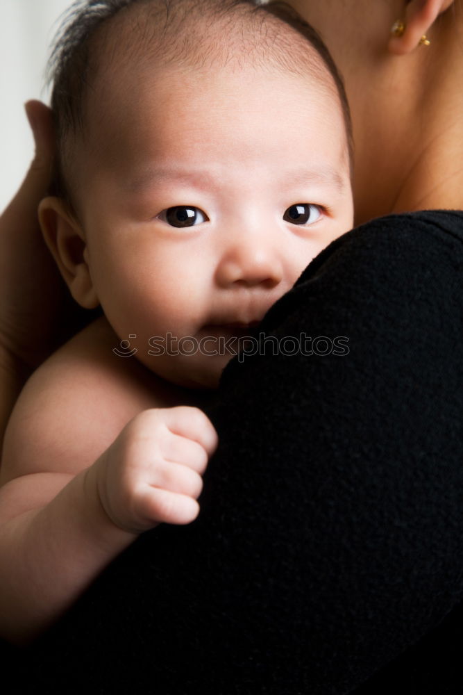 Similar – Image, Stock Photo Young mother breastfeeding newborn baby at home
