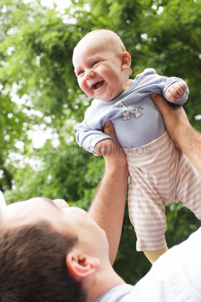 Similar – Image, Stock Photo happy family outdoors at sunset. Family concept