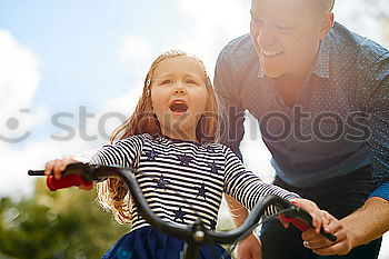 Similar – Image, Stock Photo A father with his baby in his arms