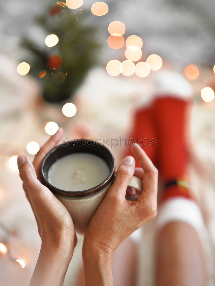 Similar – Woman with coffee cup in her hands