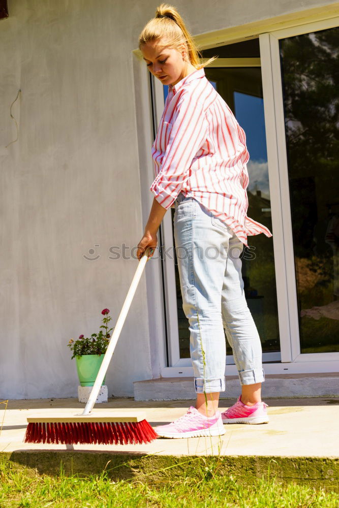 Similar – Image, Stock Photo Children play mini golf in the garden