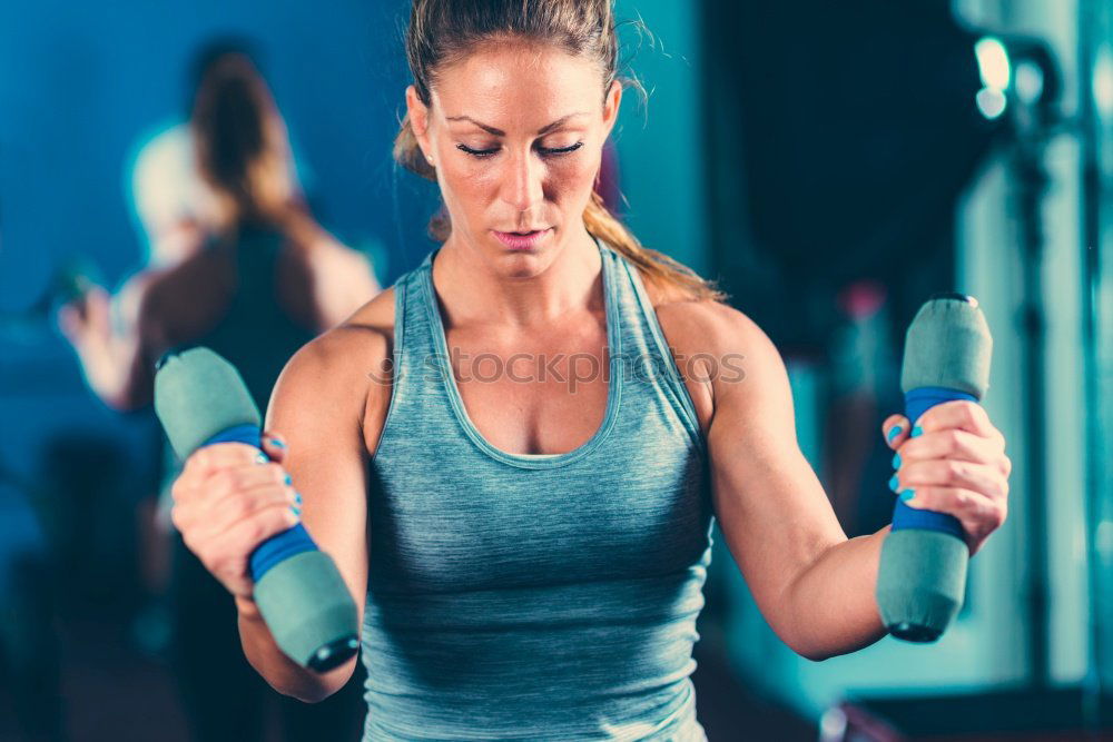 Similar – Image, Stock Photo People stretching legs in a fitness class