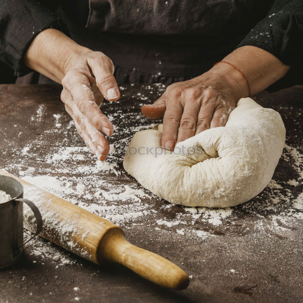 Similar – Image, Stock Photo roll out the dough Food