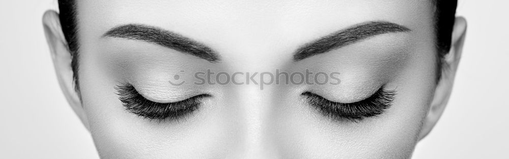 Similar – augen feminin Wimpern