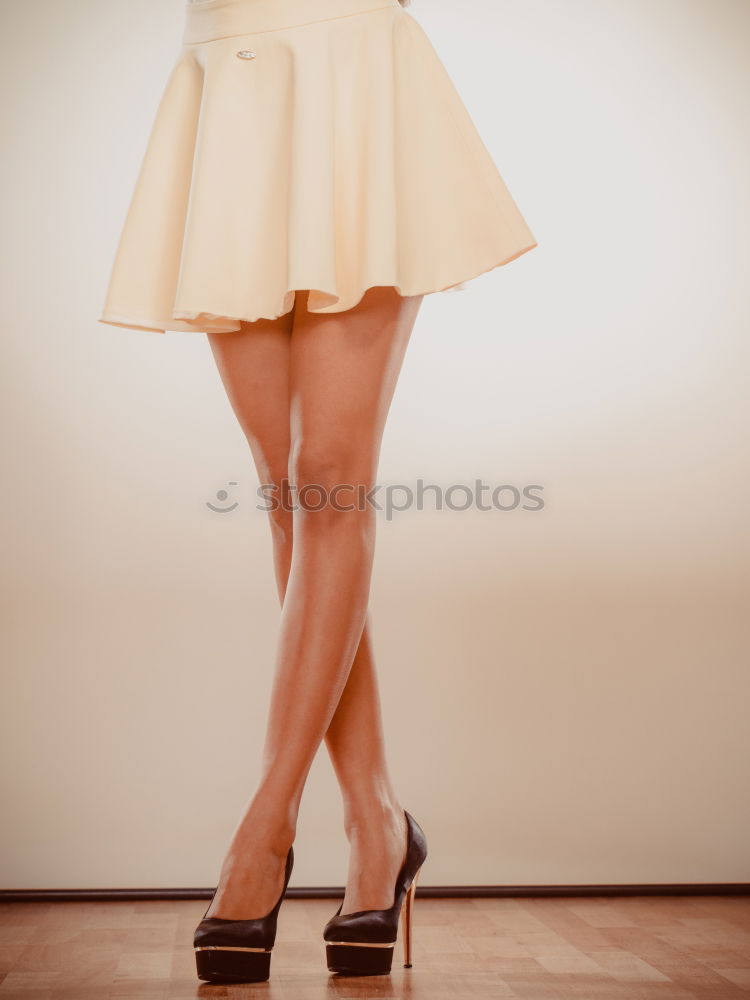 Similar – Slim ballerina standing on tip toes