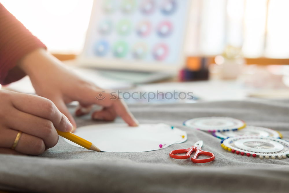 Similar – Image, Stock Photo kita painting lesson Child