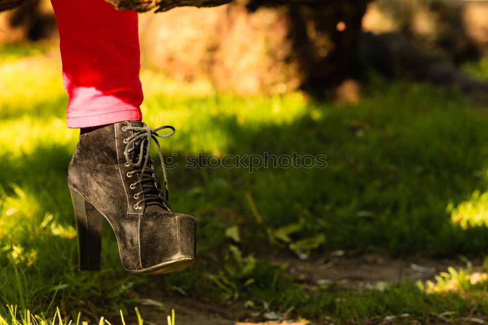 Similar – Image, Stock Photo Close up of a gardener standing in a garden with his tools