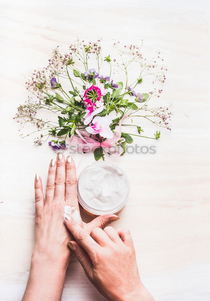 Similar – Female hands hold flowers pot