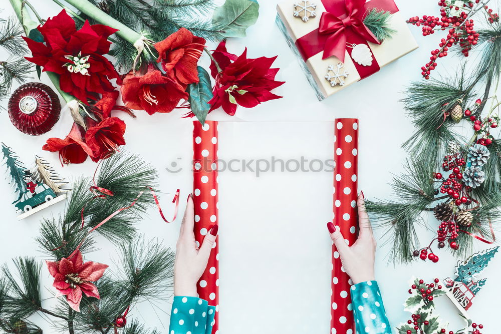 Similar – Image, Stock Photo Christmas gift boxes on white background