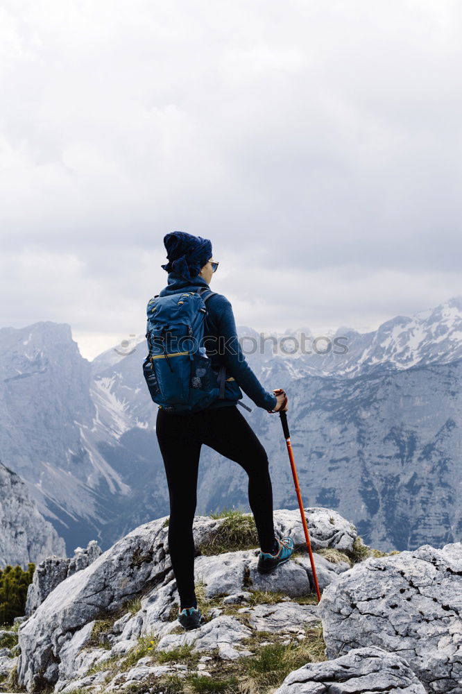 Similar – Mountain hike Hochkant