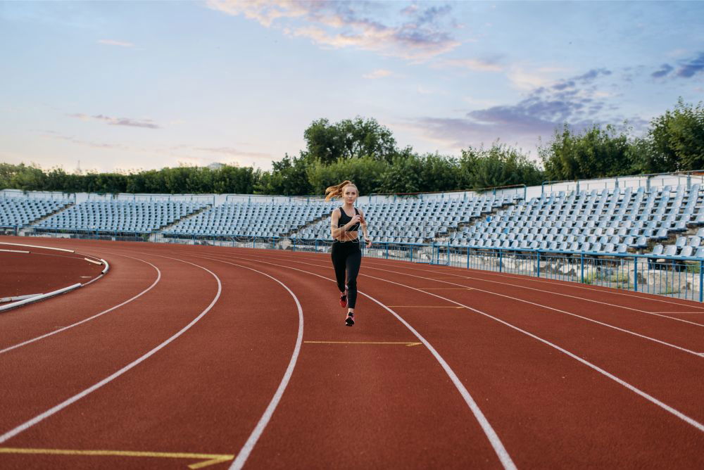 Similar – Image, Stock Photo young runner man athlete at the race track. Sports outdoors