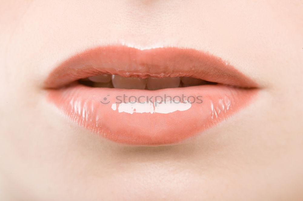 Similar – Lippenbekenntnis Frau