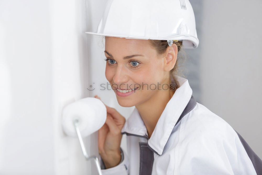 Similar – Image, Stock Photo Woman in whites at modern building