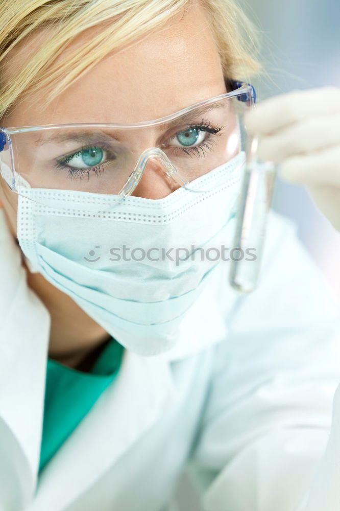 Similar – Image, Stock Photo Female doctor with face mask