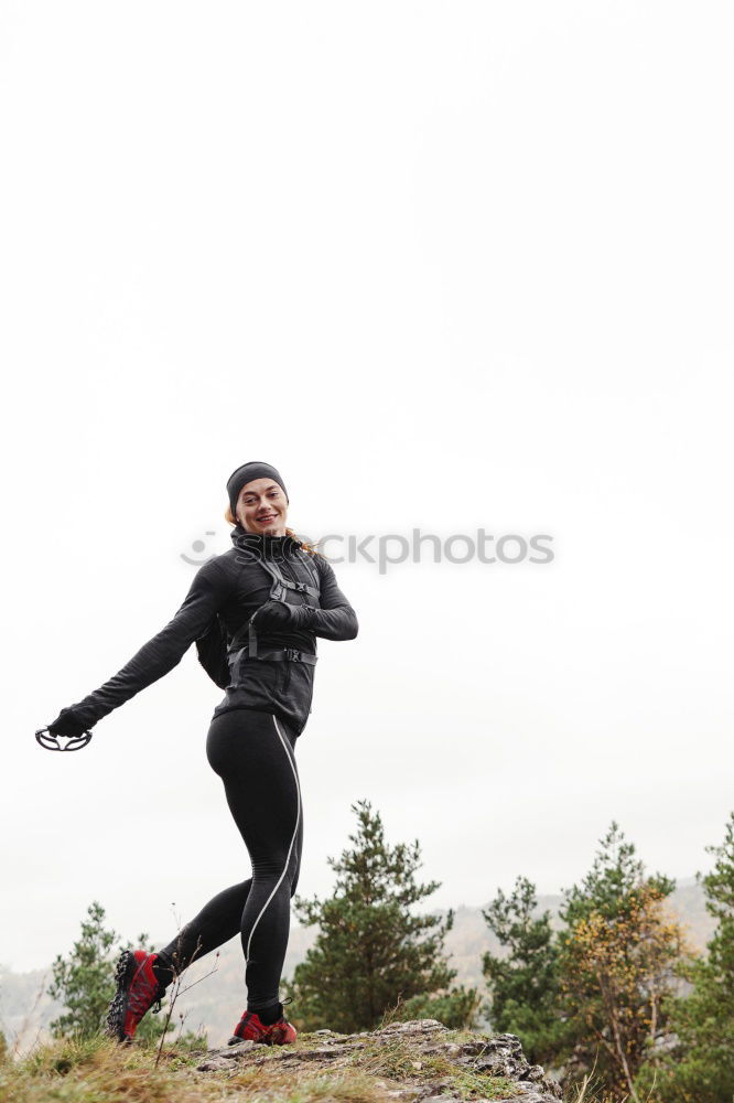 Similar – Young Backpacker enjoying of Nature.