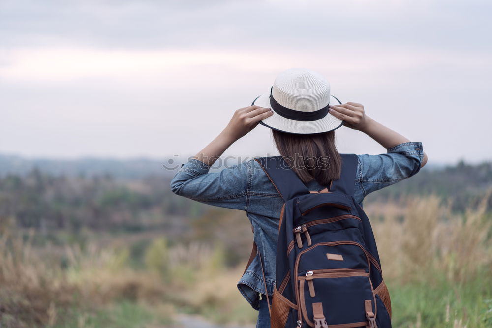 Similar – Image, Stock Photo Woman taking shots in forest