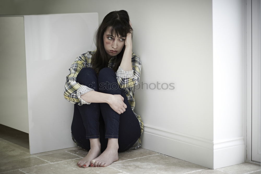 Similar – Image, Stock Photo Alone and scared Lifestyle