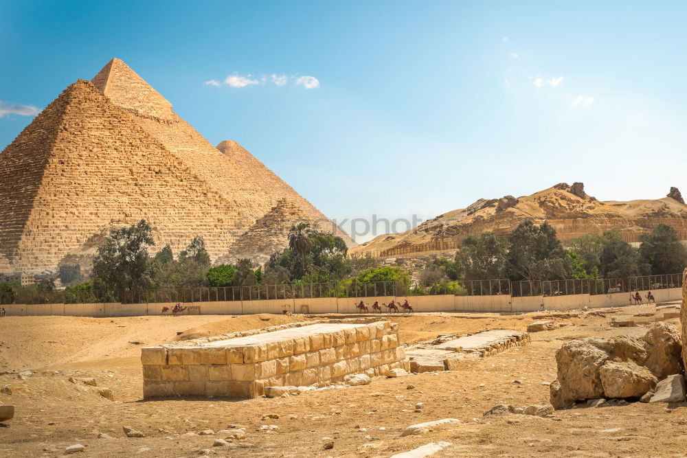 Similar – Giza Landscape Sand Sky