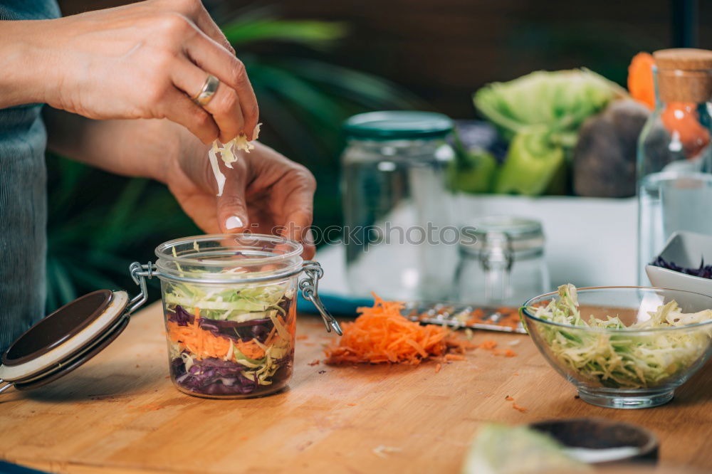 Similar – Lamb’s lettuce in a bowl on the table at grace